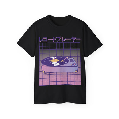 Mens Vaporwave Turntable Tee