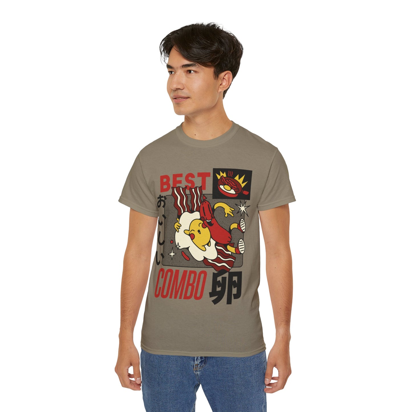 Mens Cartoon Breakfast Tee