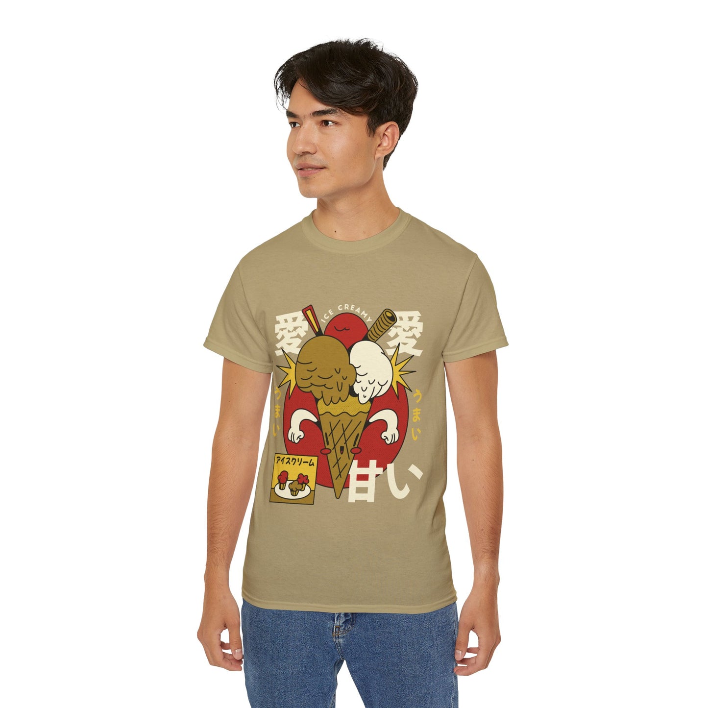 Mens Cartoon Ice Cream Tee