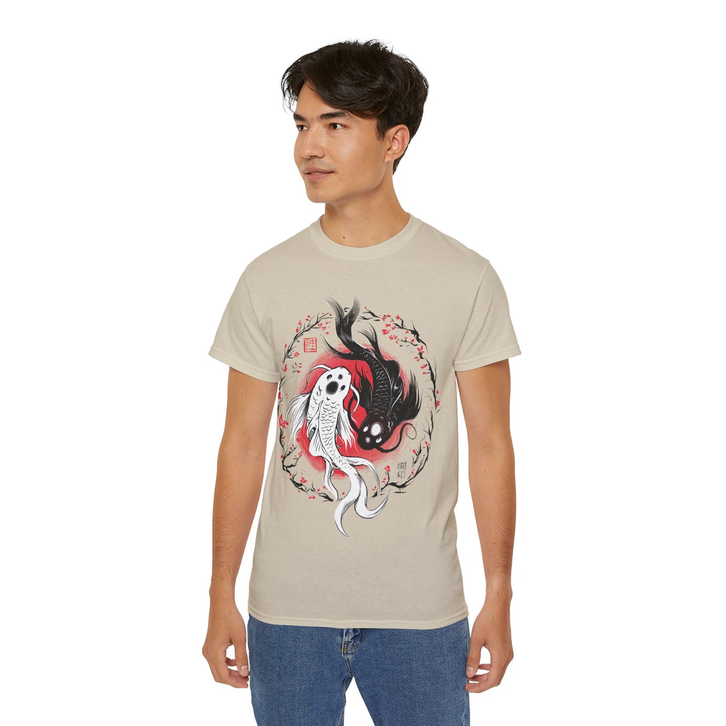 Mens Koi Yin Yang Tee