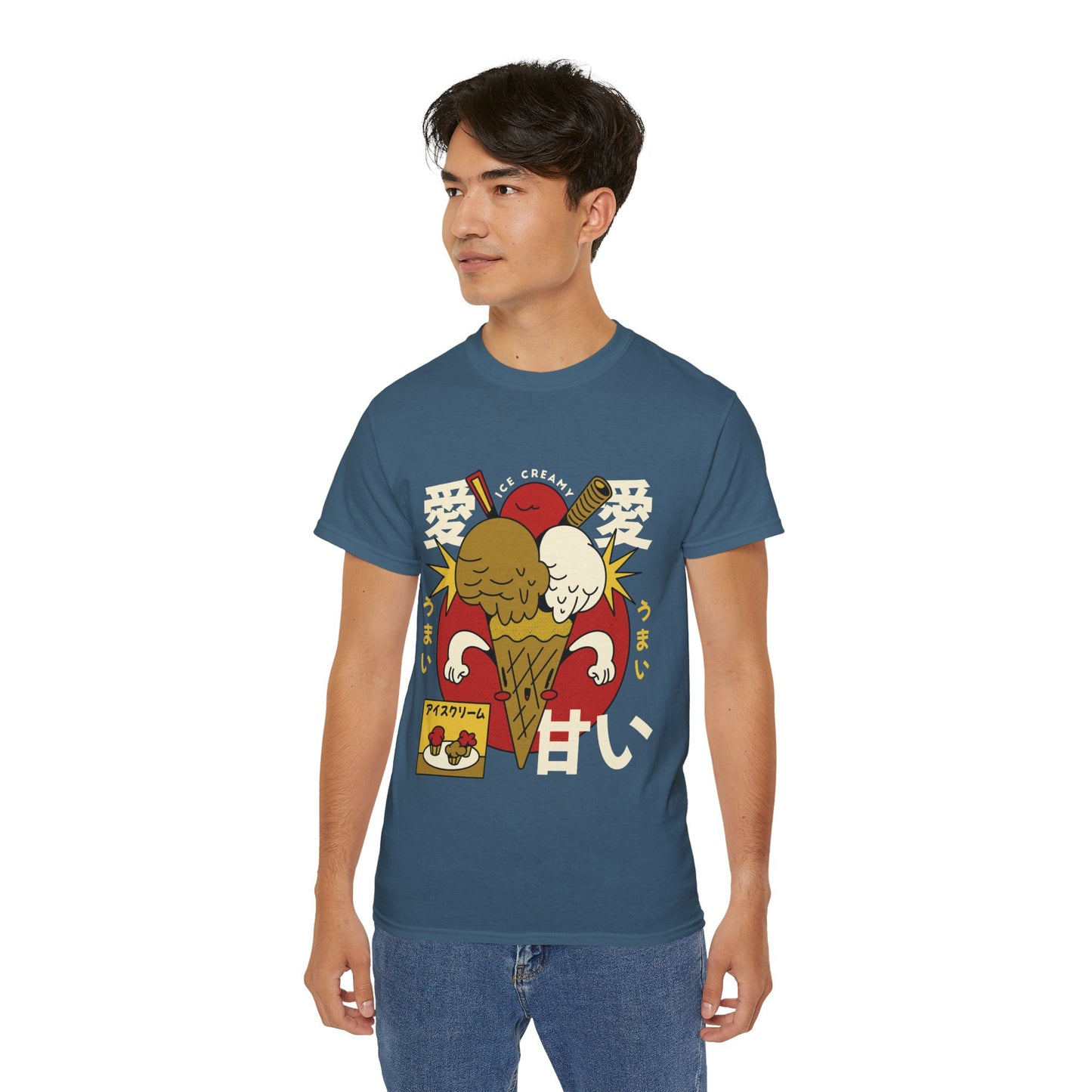 Mens Cartoon Ice Cream Tee