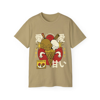 Mens Cartoon Ice Cream Tee