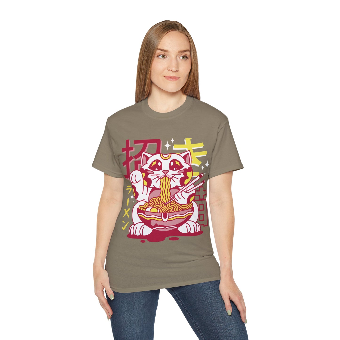 Mens Maneki Cat Ramen Tee