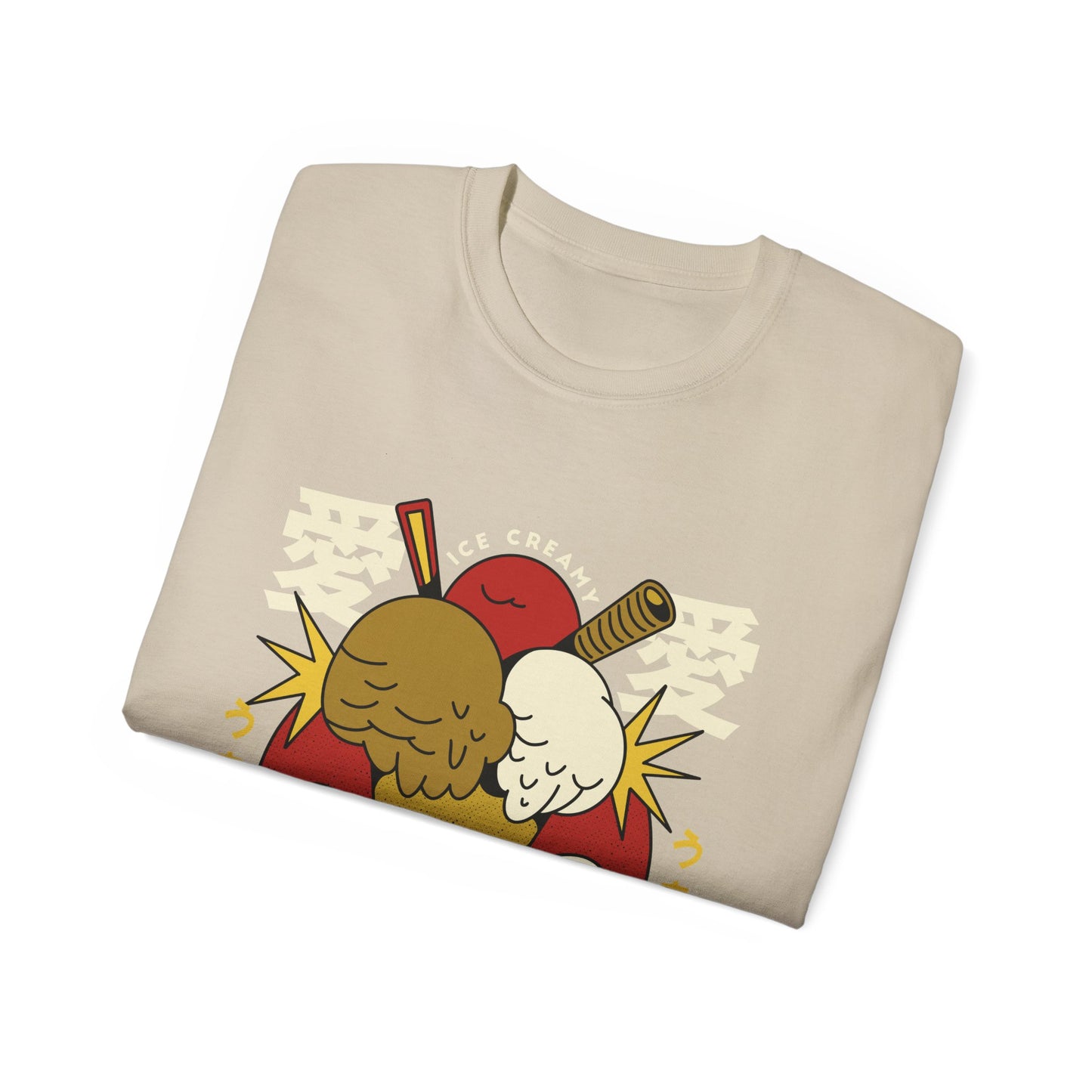 Mens Cartoon Ice Cream Tee