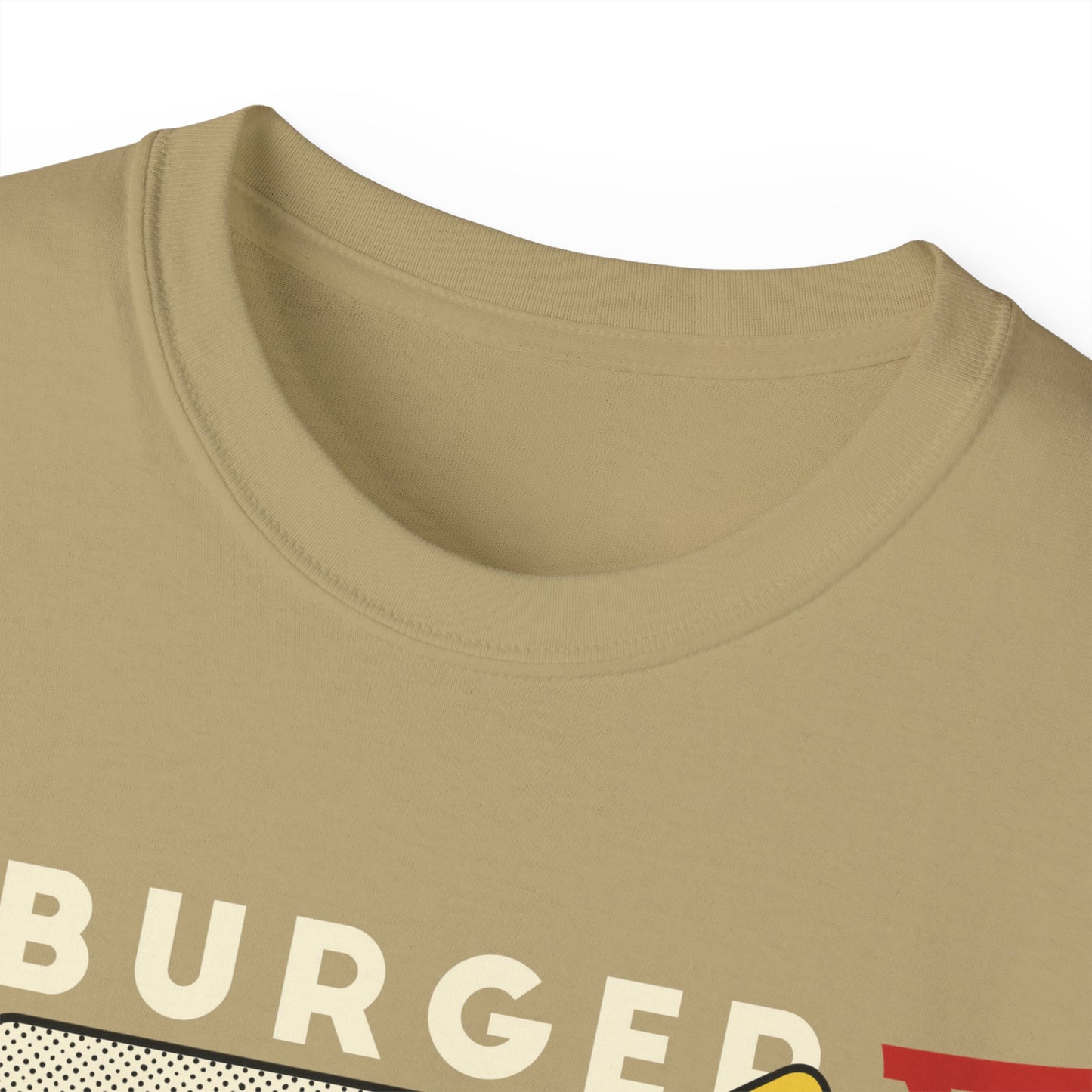Womens Cartoon Burger & Soda Tee