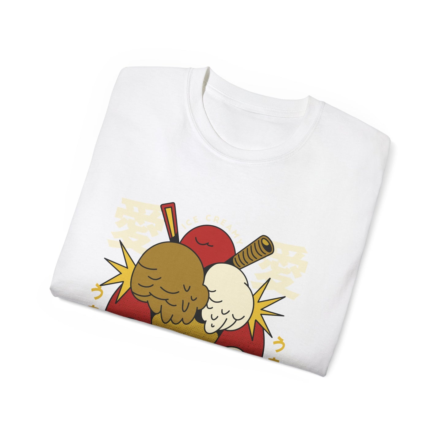 Mens Cartoon Ice Cream Tee