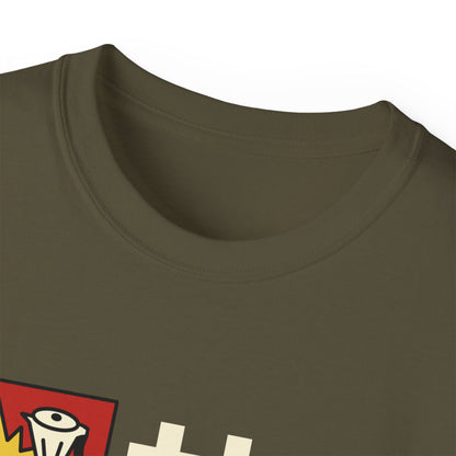 Womens Cartoon Croissant Tee