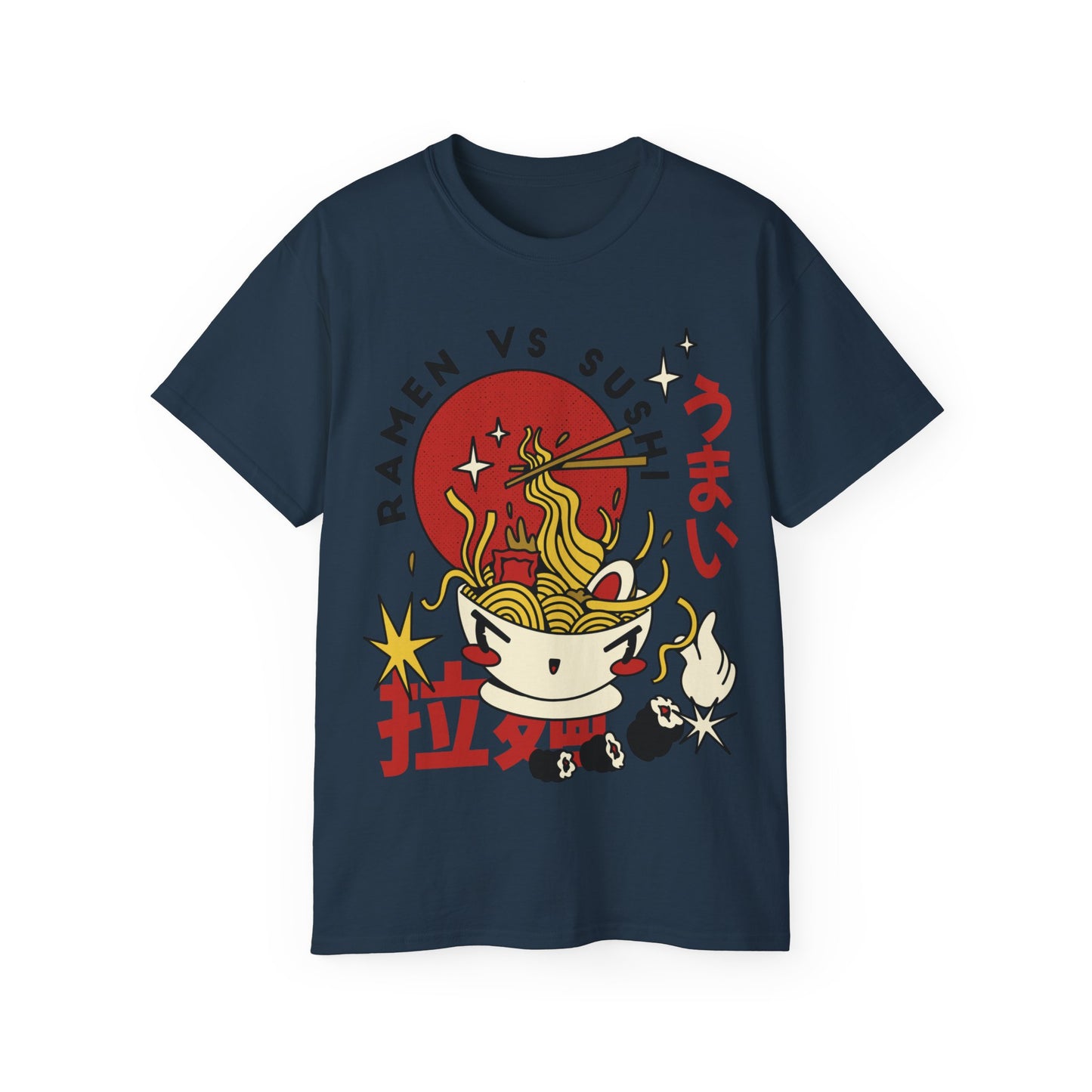 Mens Retro Ramen Cartoon Tee