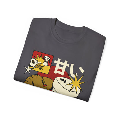 Womens Cartoon Croissant Tee