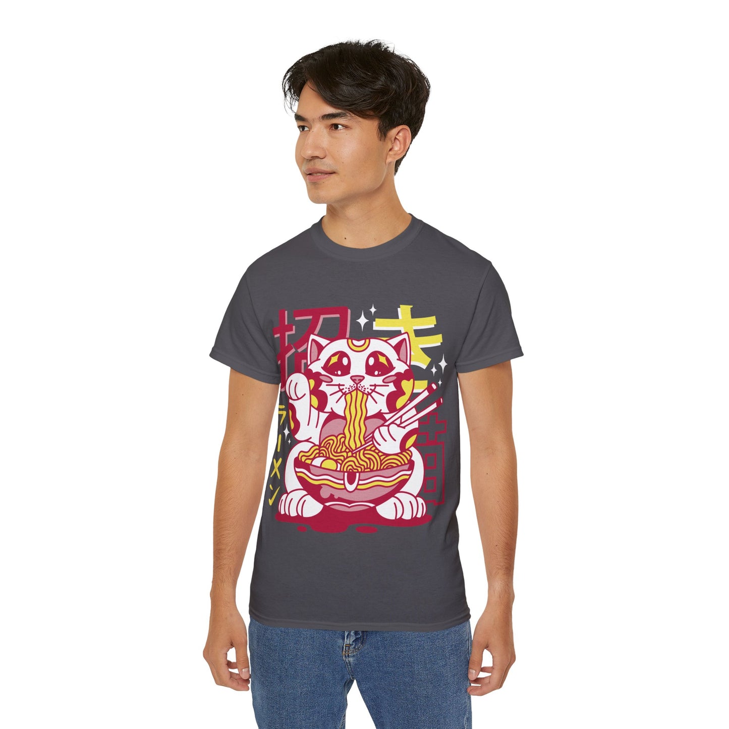 Mens Maneki Cat Ramen Tee