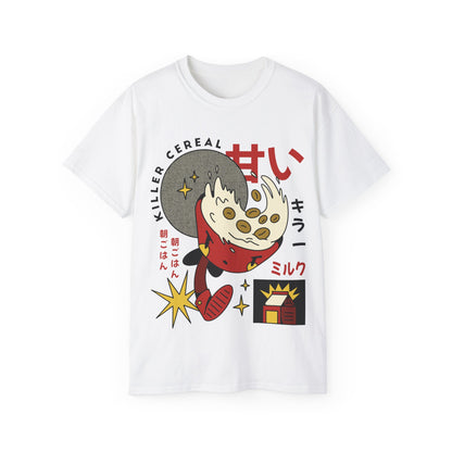 Womens Cartoon Cereal Killer Tee