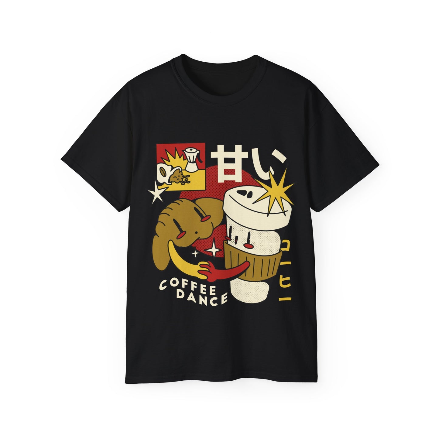 Womens Cartoon Croissant Tee