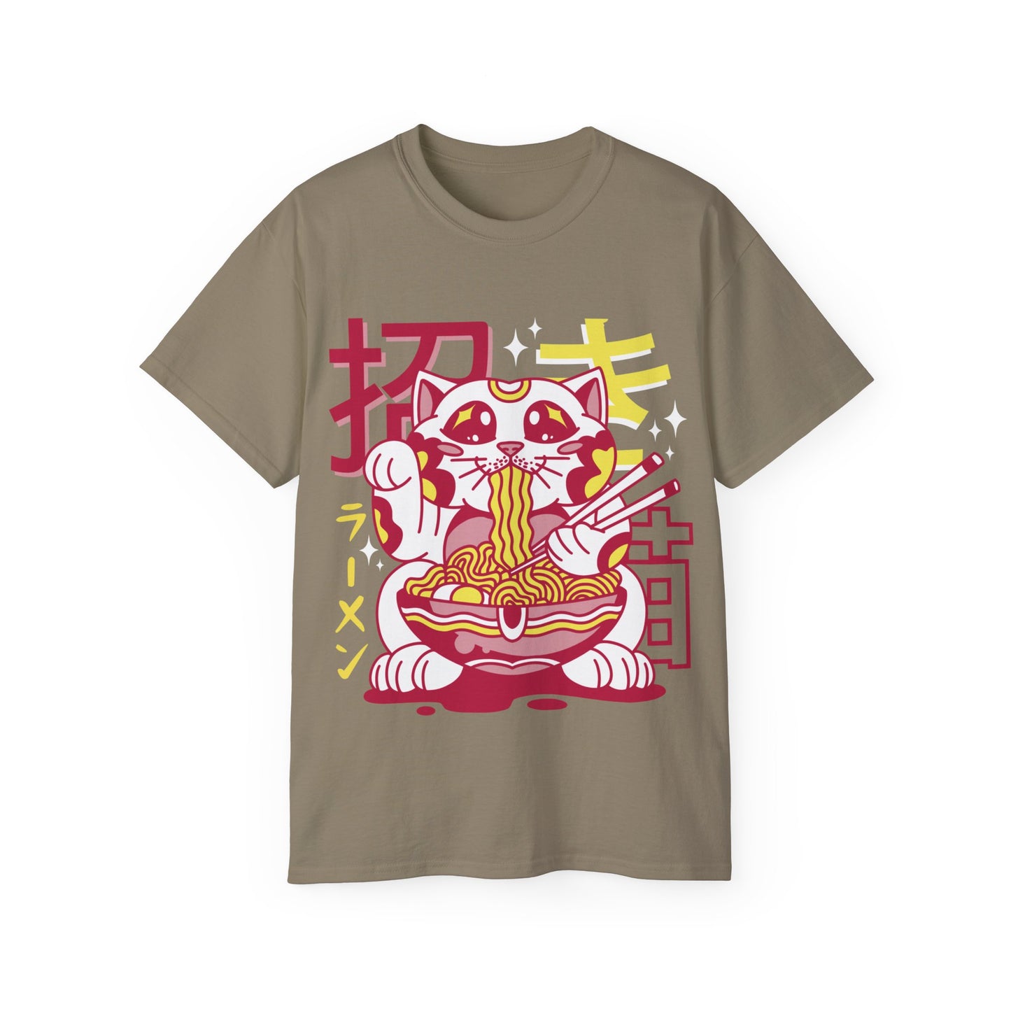 Mens Maneki Cat Ramen Tee