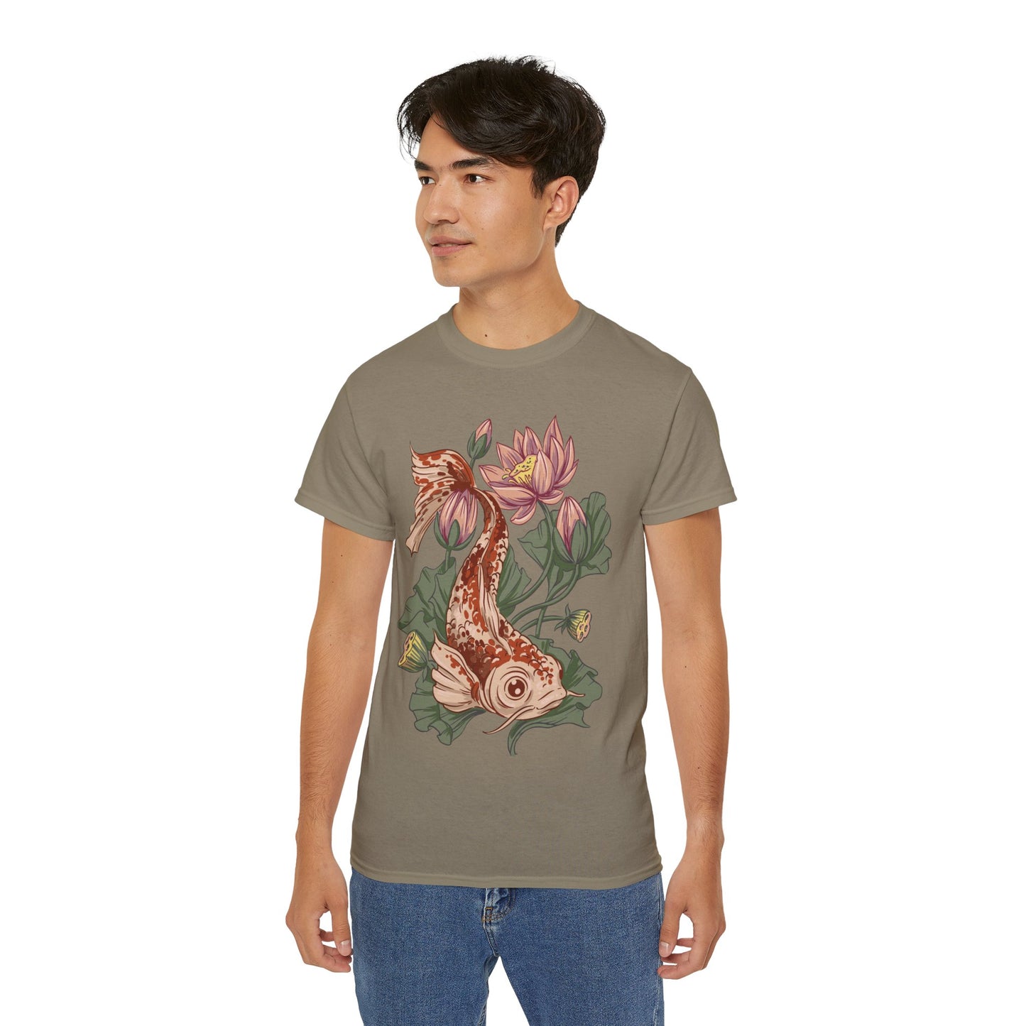 Mens Koi Illustration Tee