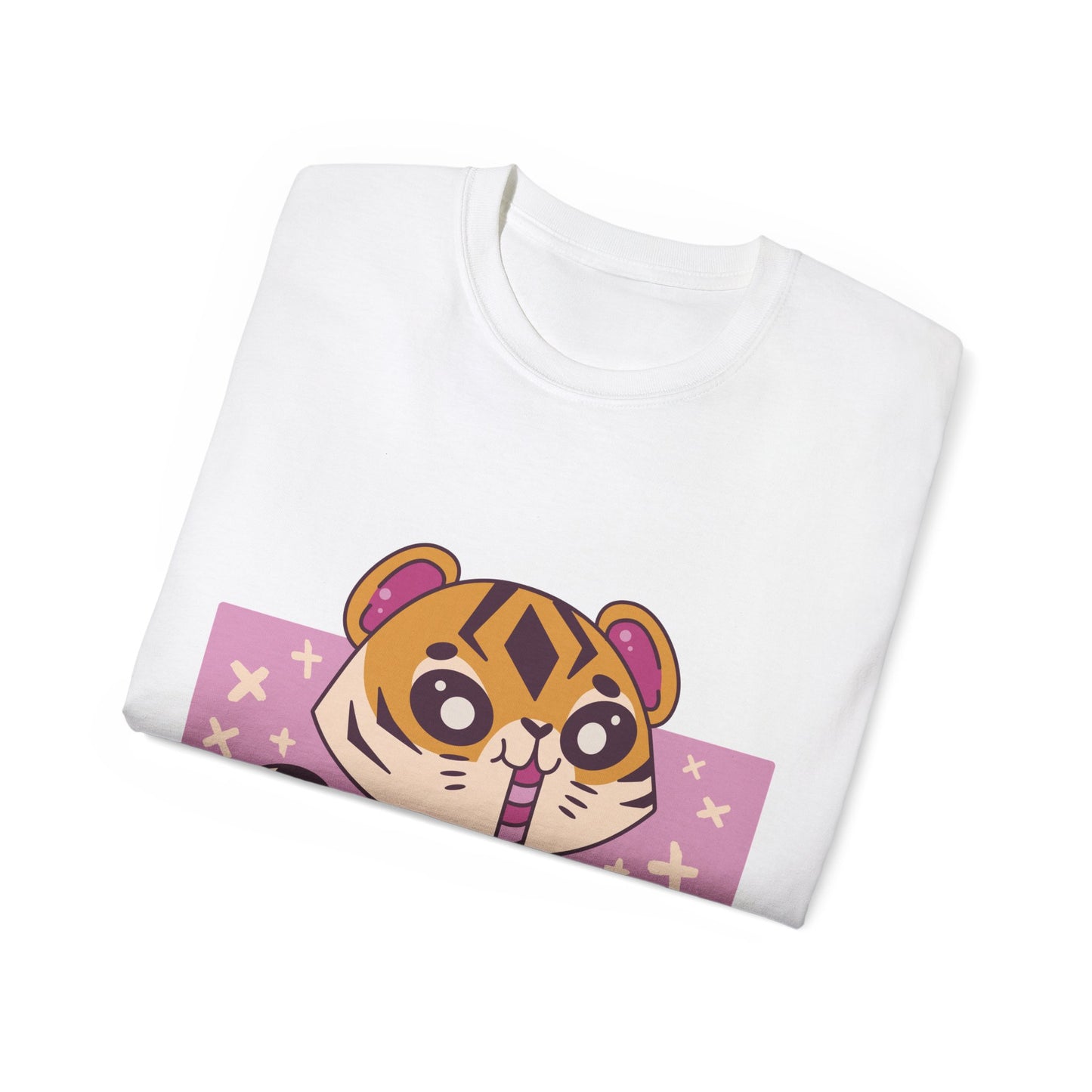 Mens Kawaii Tiger Tea Tee