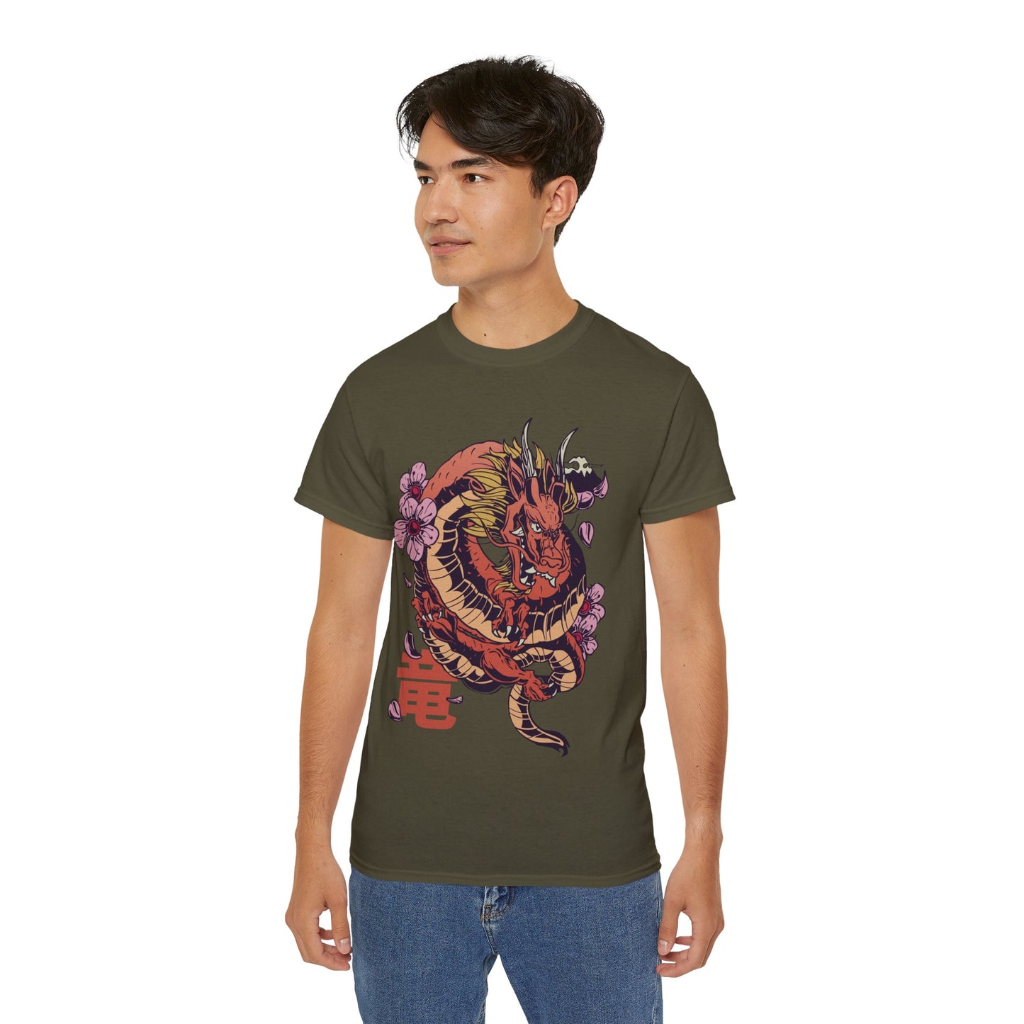 Mens Dragon Sakura Tee