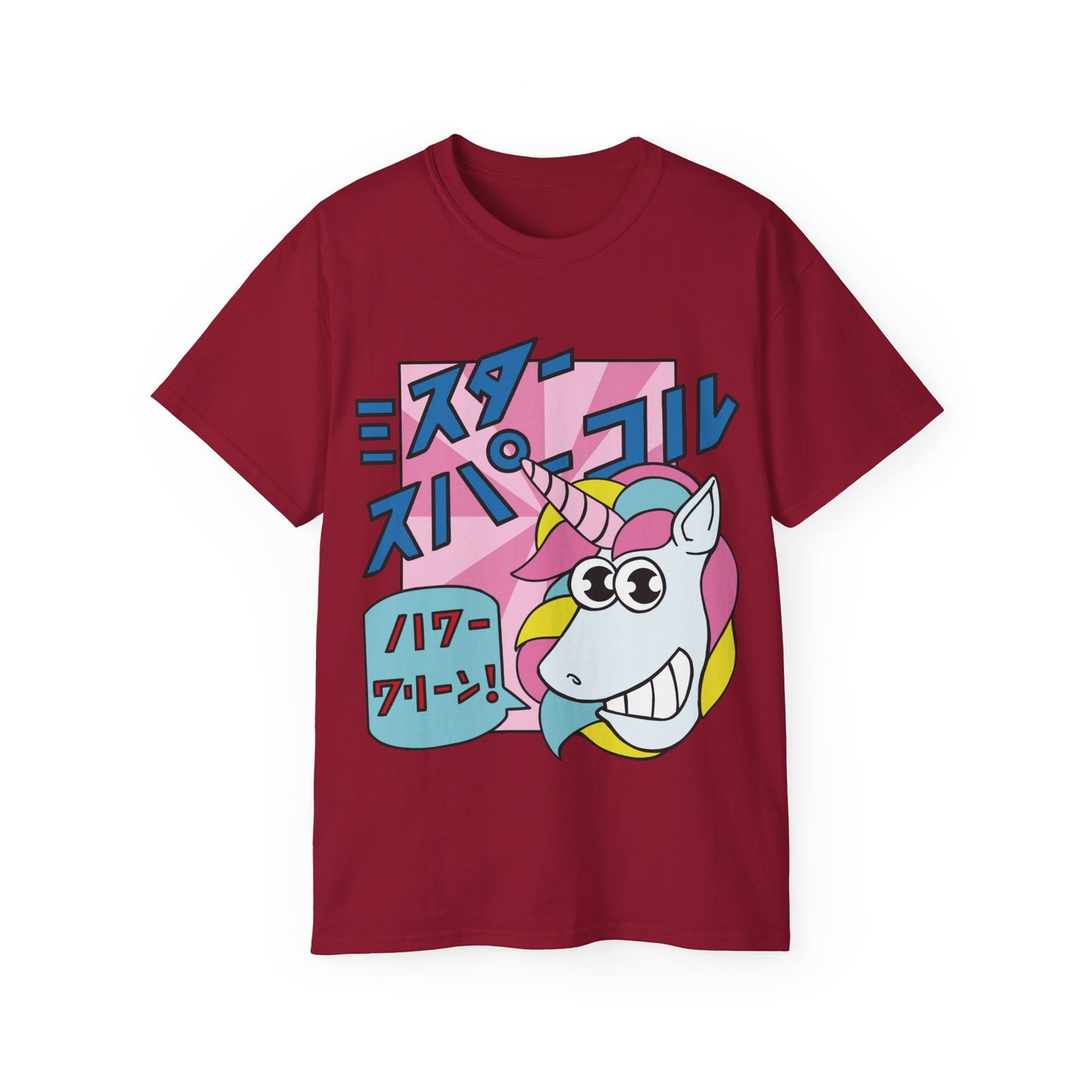 Womens Cartoon Unicorn Tee