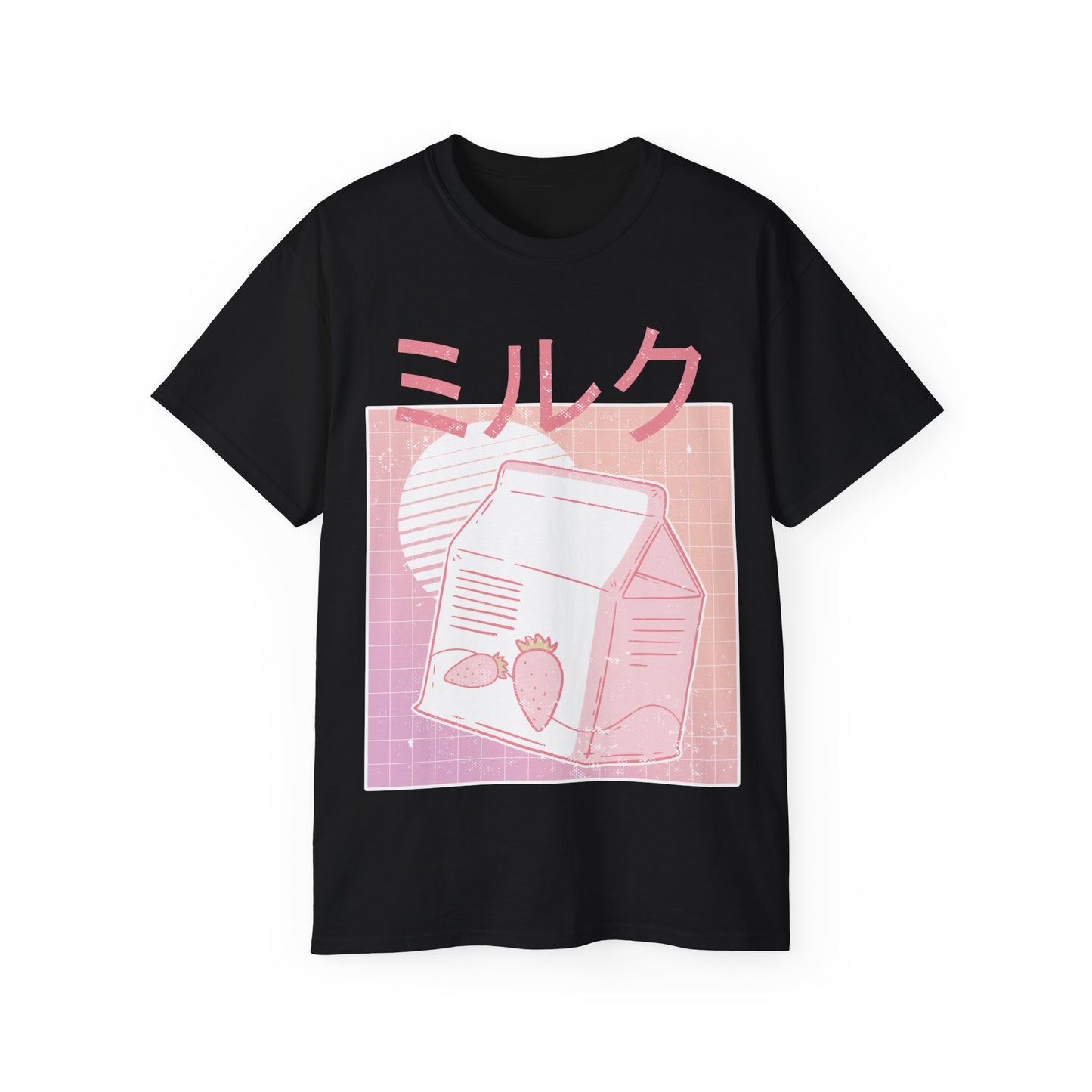 Mens Vaporwave Strawberry Milk Tee