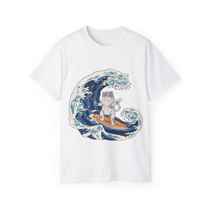 Mens Cat Surfing Tee 2