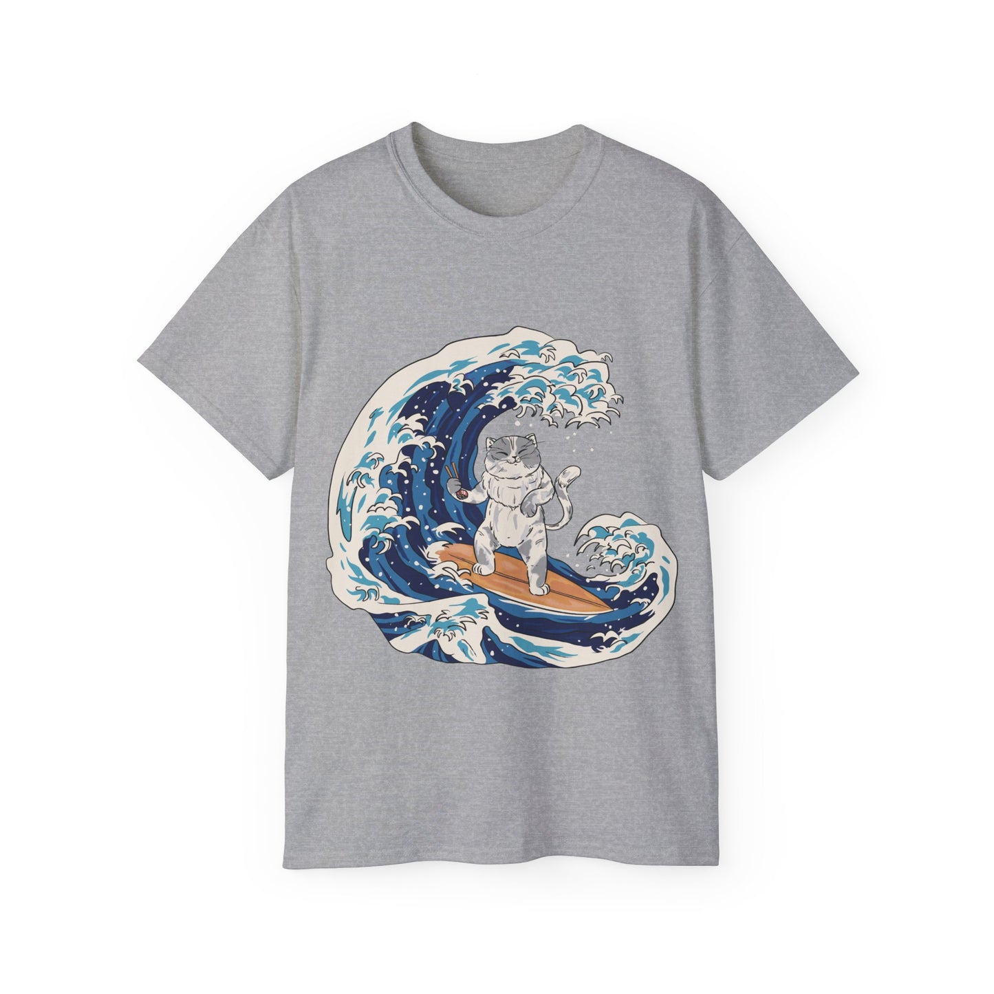 Mens Cat Surfing Tee 2