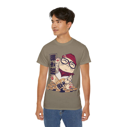 Mens Cool Maneki Neko Tee