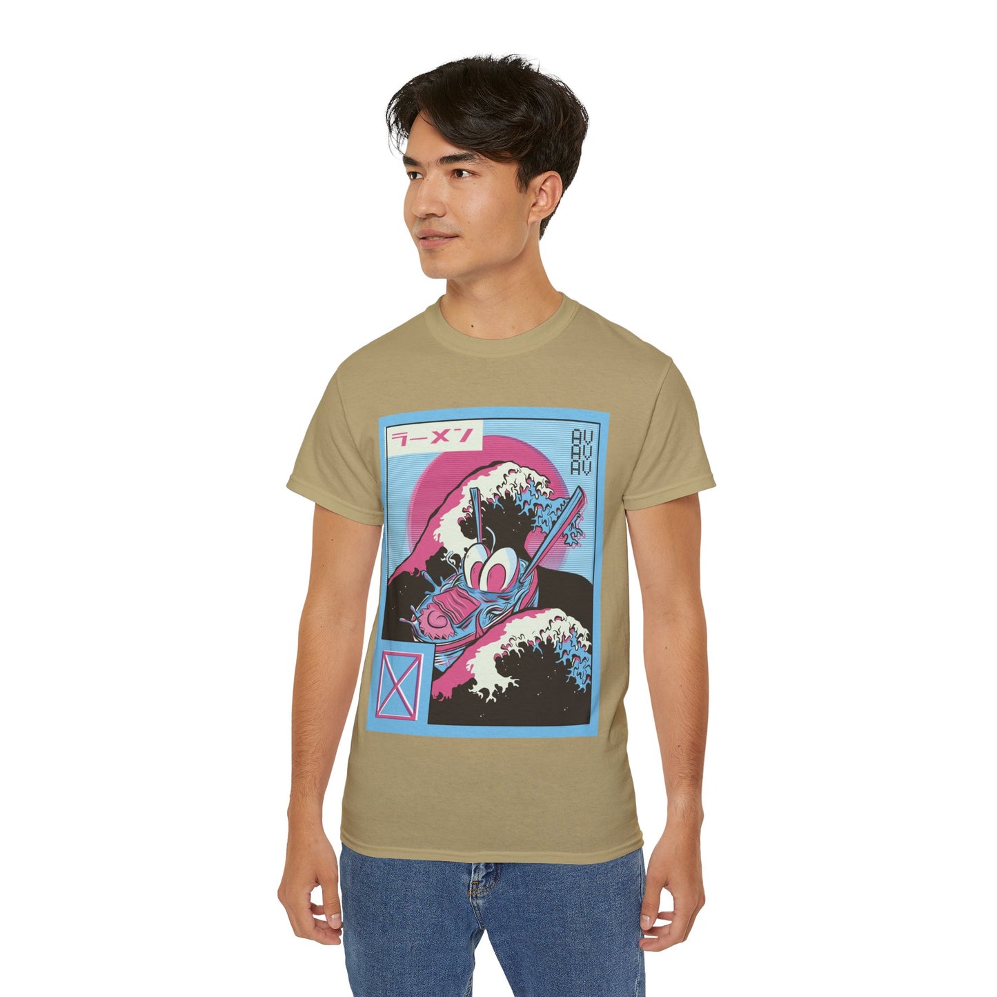 Mens Vaporwave Ramen Tee