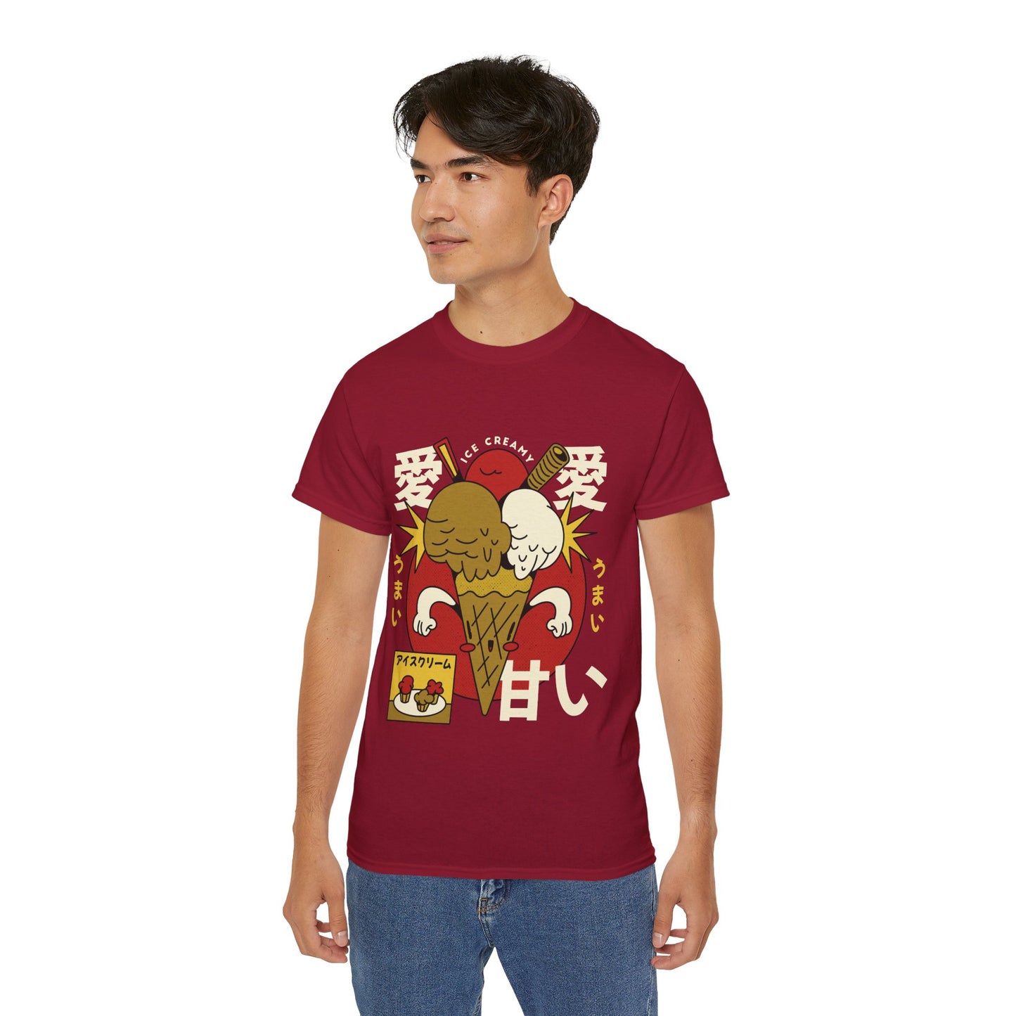 Mens Cartoon Ice Cream Tee