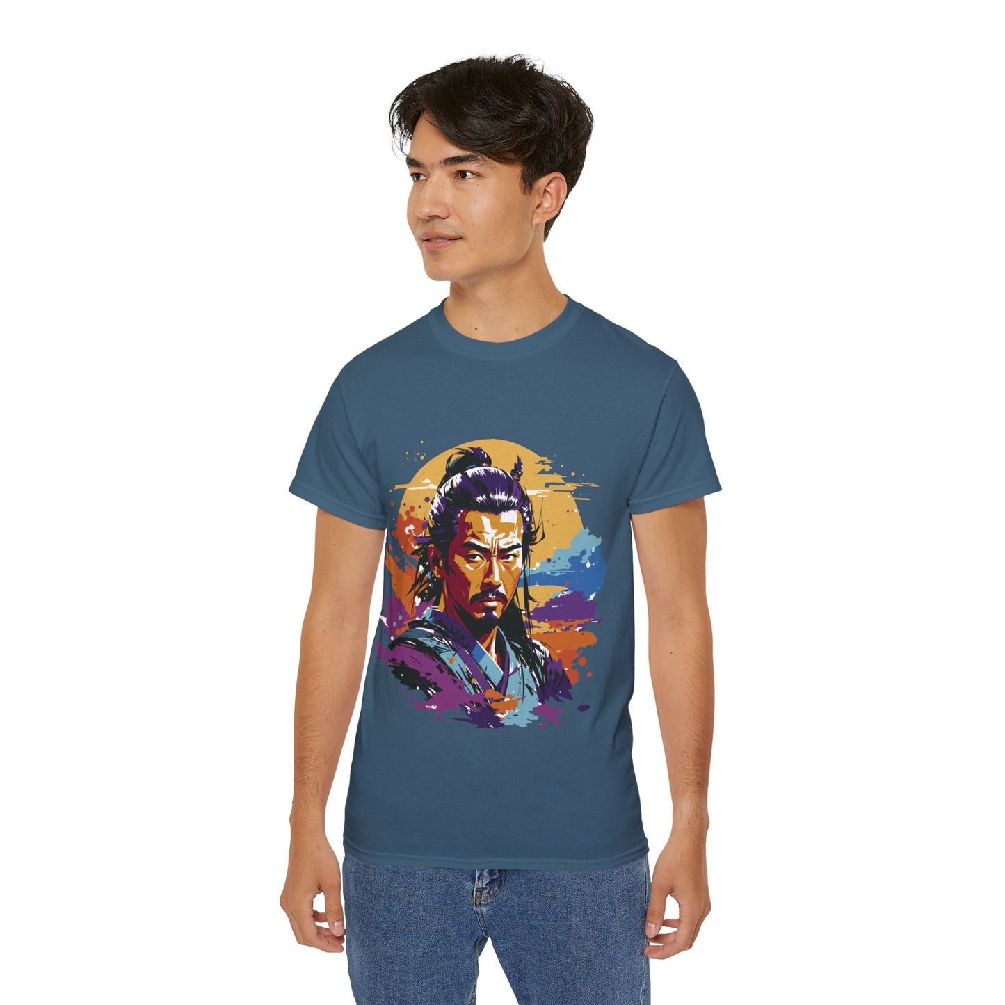 Mens Colourful Samurai Tee