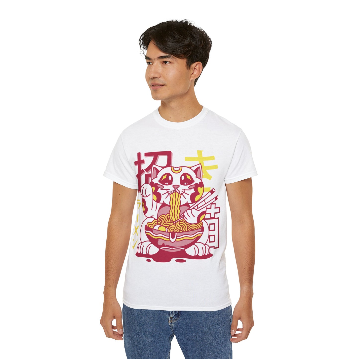 Mens Maneki Cat Ramen Tee