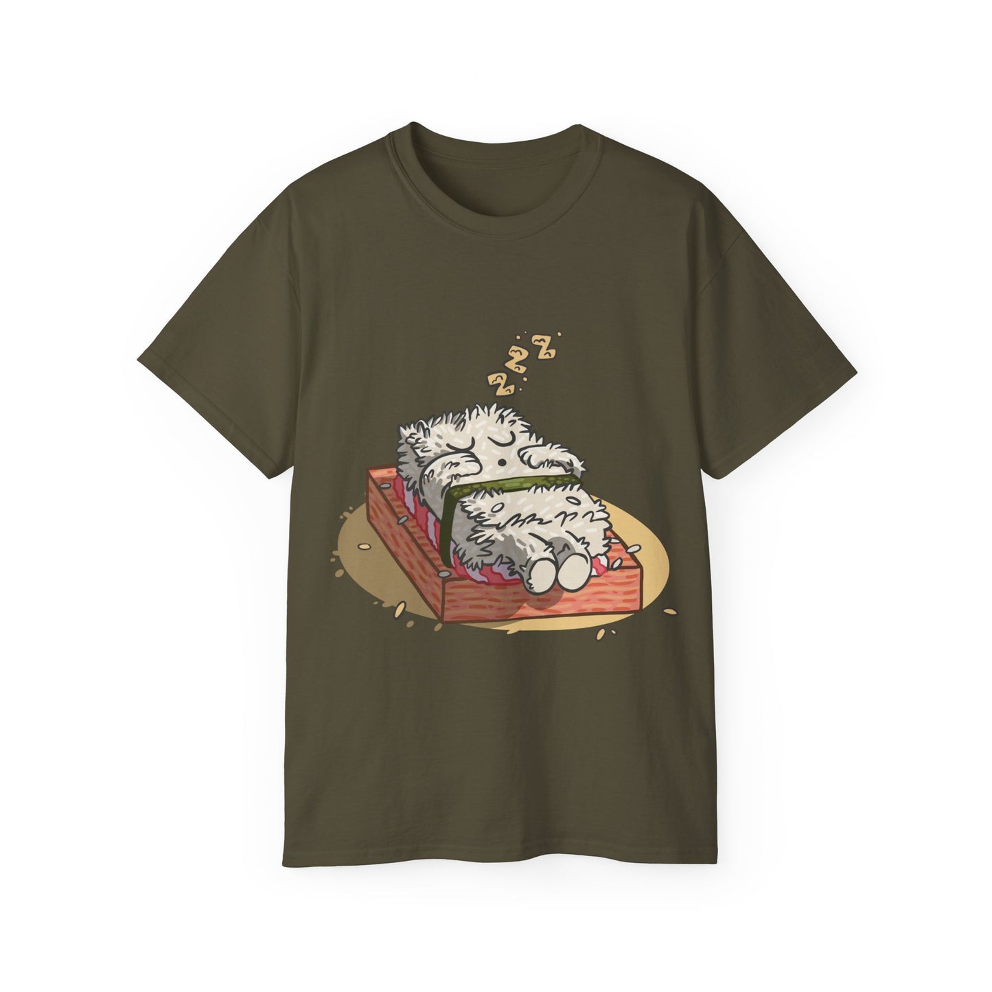 Mens Sleeping Sushi Tee