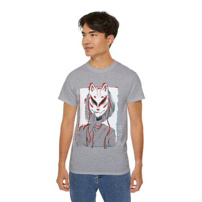 Mens Kitsune Mask Glitch Tee