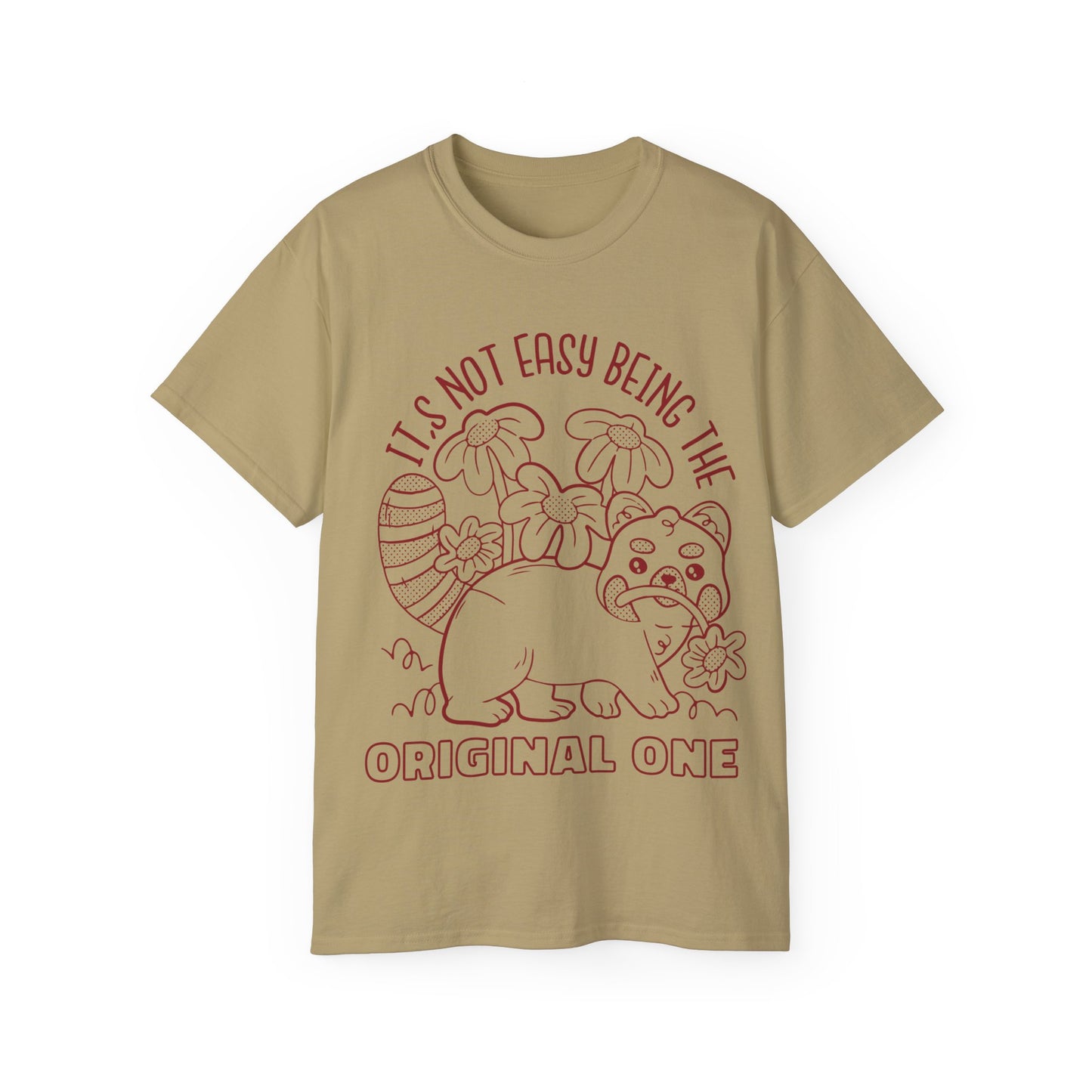 Mens Red Panda Original One Tee