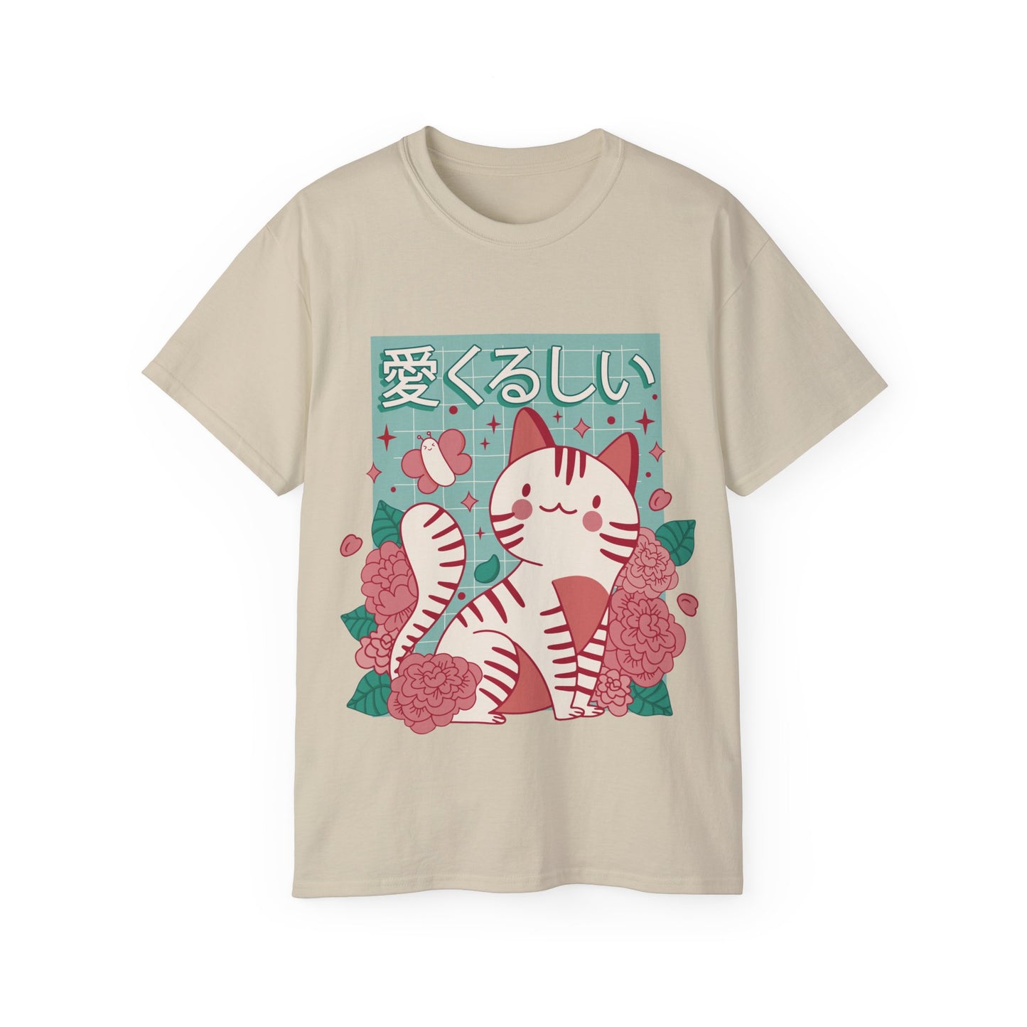 Mens Sakura Cat Tee