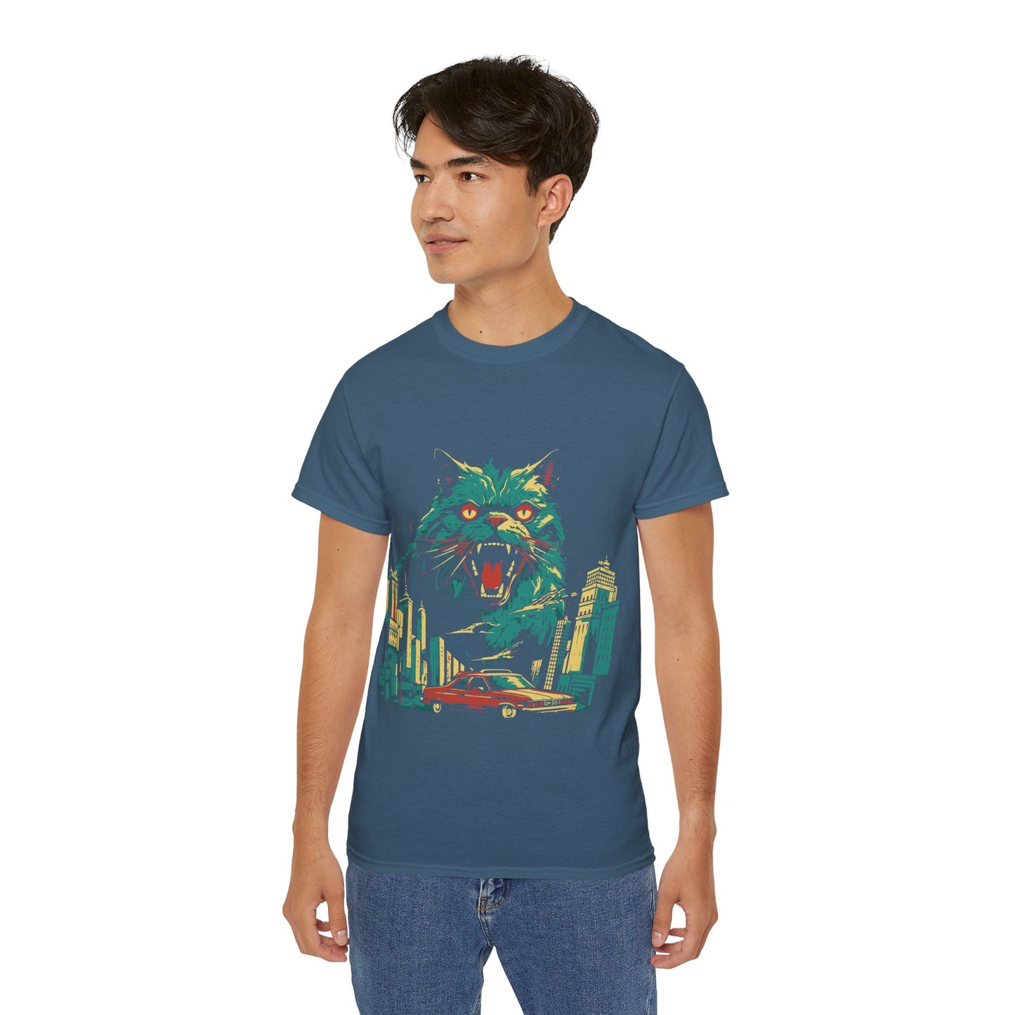 Mens Cat Kaiju Tee