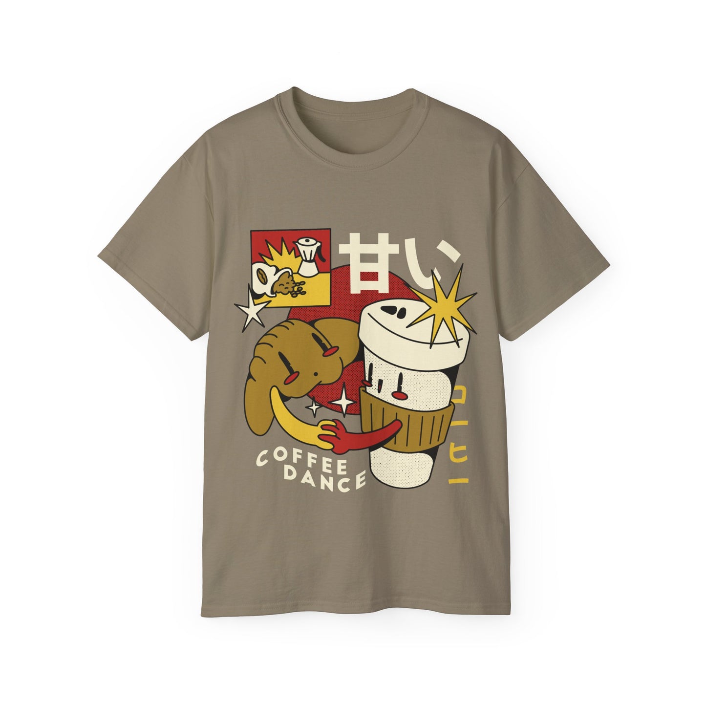 Womens Cartoon Croissant Tee