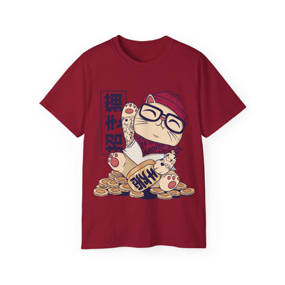 Mens Cool Maneki Neko Tee