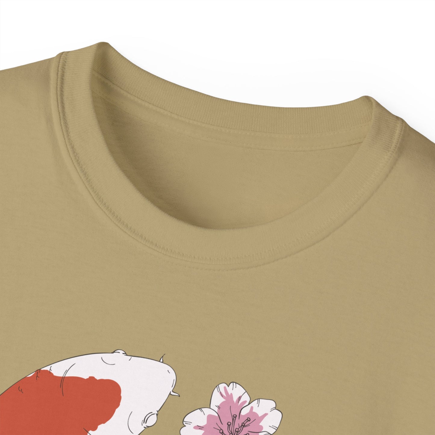 Mens Koi Fish & Flowers Tee