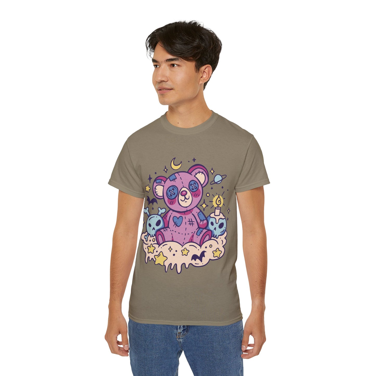 Mens Kawaii Goth Teddy Tee