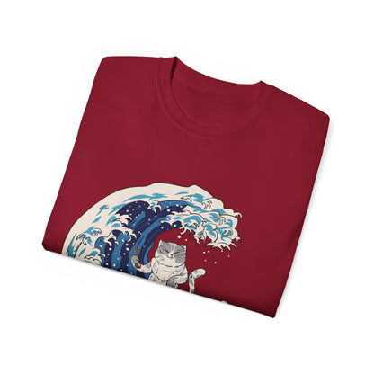 Mens Cat Surfing Tee 2