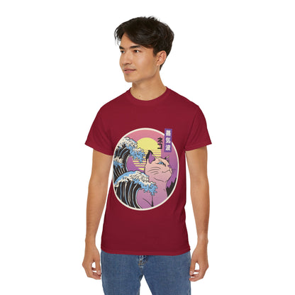 Mens Vaporwave Cat Tee