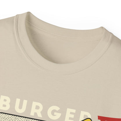 Womens Cartoon Burger & Soda Tee