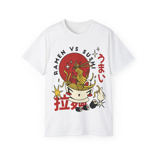 Womens Retro Ramen Cartoon Tee