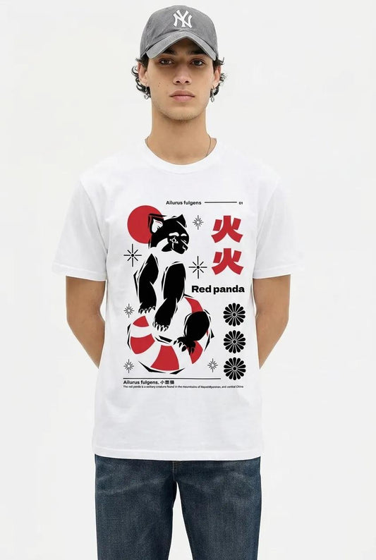 Mens Red Panda Art Tee
