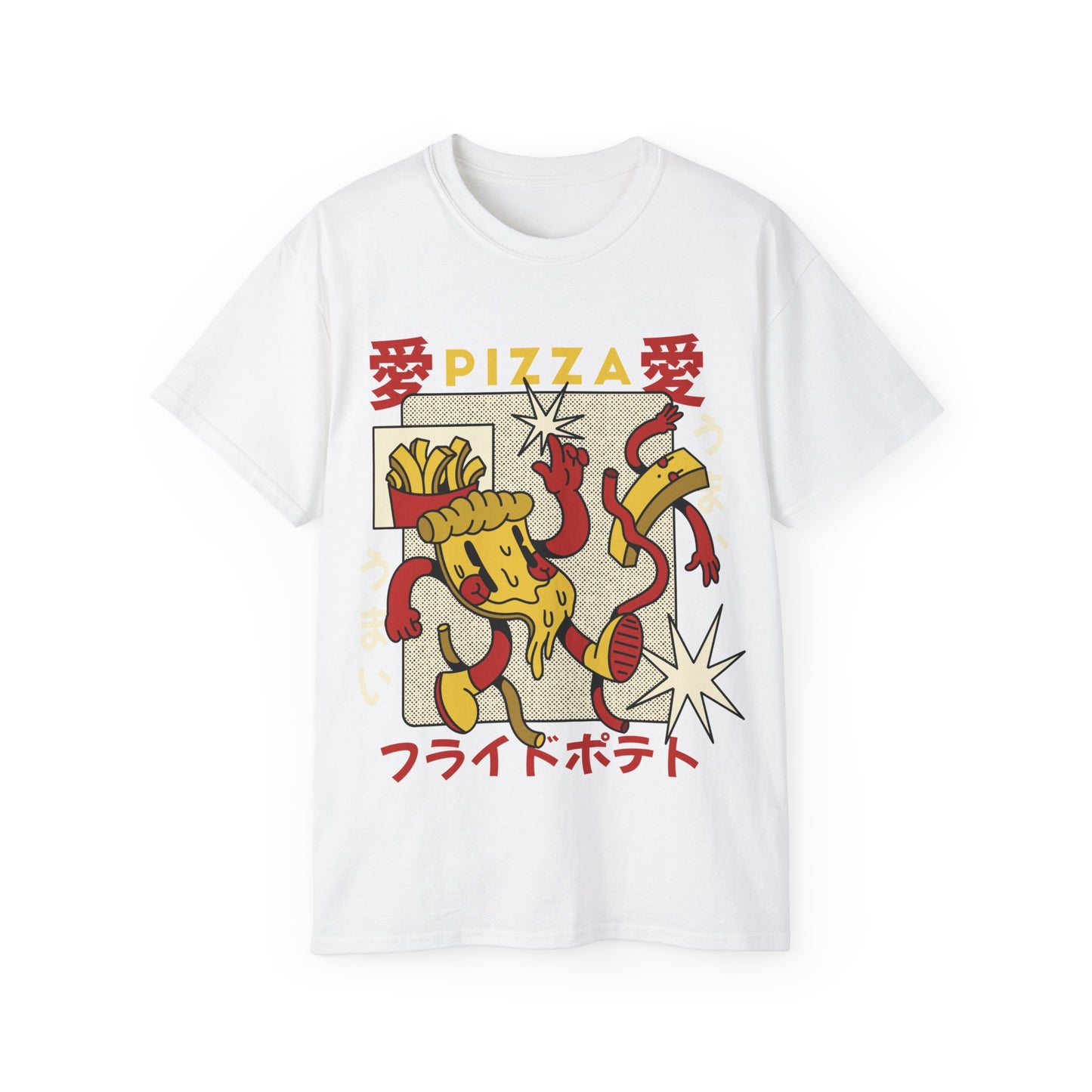 Mens Cartoon Pizza Tee