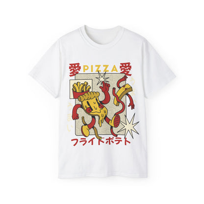 Mens Cartoon Pizza Tee