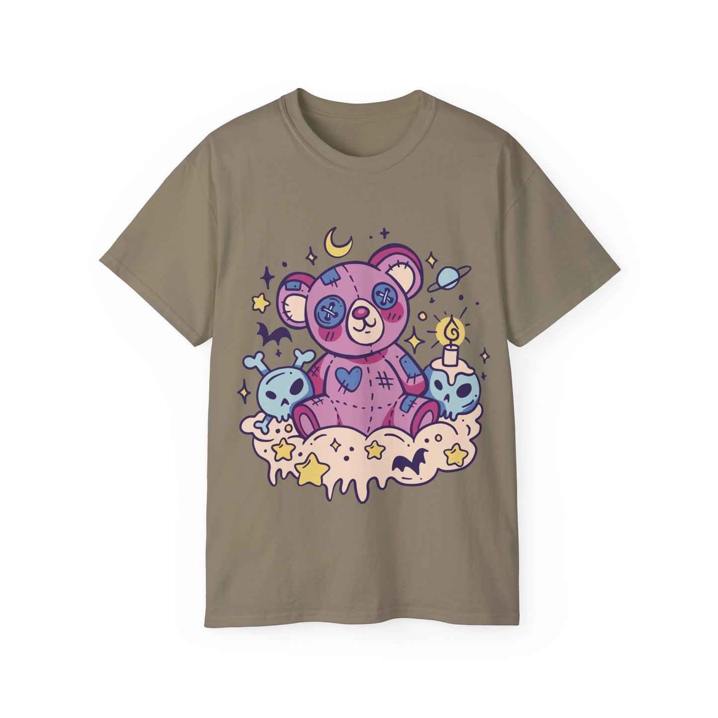 Mens Kawaii Goth Teddy Tee