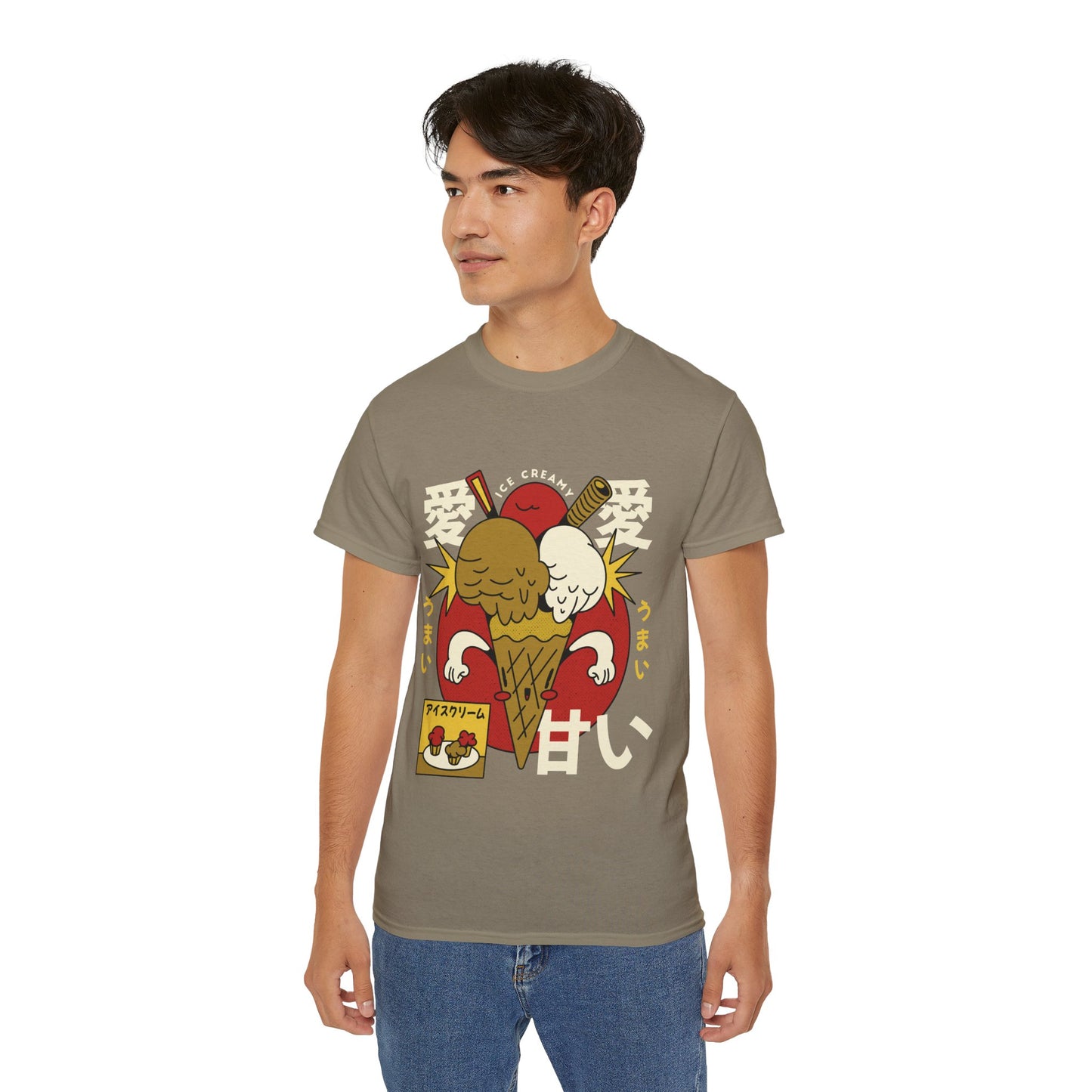 Mens Cartoon Ice Cream Tee