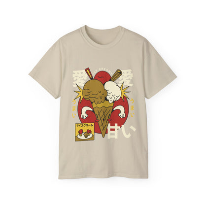 Mens Cartoon Ice Cream Tee