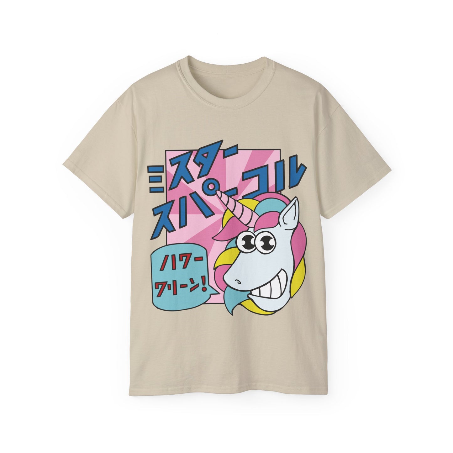 Mens Cartoon Unicorn Tee