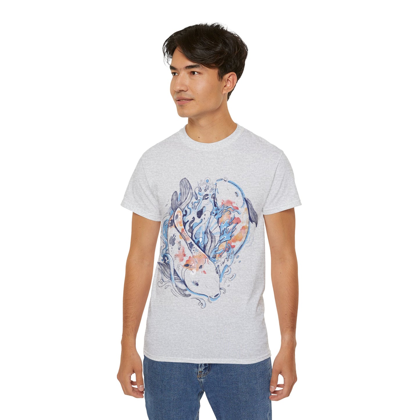 Mens Koi Watercolour Tee